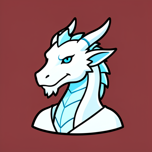 Dragon, Ice (White Dragon) token