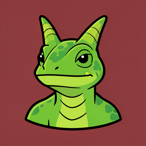 Lizard, Giant Horned Chameleon token